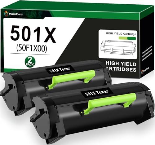 MasaiMara 50F1X00 501X Toner Cartridge for Lexmark MS410d MS410dn MS415dn MS510dn MS510dtn MS610de MS610dn MS610dte MS610dtn MX310dn MX410de MX510de MX511de MX511dhe MX511dte MX610de MX611de Printer