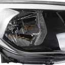 Dasbecan Halogen Headlight Compatible With Kia Soul 2014-2019 Right Passenger Side Headlight Assembly Chrome Housing Replaces# 92102-B2270 92102B2270 KI2503167