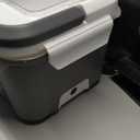 Rechargeable Heated Lunch Box for Men, 1.3L Cordless Electric Lunch Box for Adults with Smart Scheduled Heating, Portable Food Warmer with Complete Accessories (Gray)