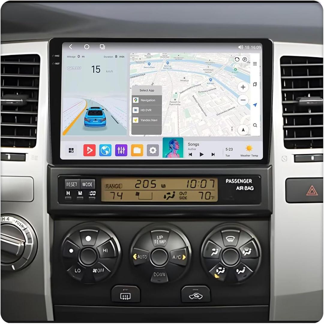 for Toyota 4Runner Radio Upgrade 2003 2004 2005 2006 2007 2008 2009,MekedeTech Android Car 9 inch Touch Screen Stereo Head Unit with 4G LTE Wireless CarPlay/Android Auto/FM,8 core 4+64G