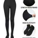 VERO MONTE 80D Opaque Tights For Women - 80 Denier Pantyhose Solid Opaque Tights (M)