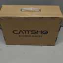 Shower Tub Faucet Sets Complete with Diverter, 5 Spray Settings, 6-Inch Bathtub Waterfall Handle Combo, 2.5 GPM High-Pressure Rain Shower Head System, Brushed Gold