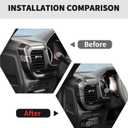 RT-TCZ Center Console Dashboard Strip Cover Trim Decoration Interior Accessories for Ford F150 2021-2025 (Black Wood Grain)