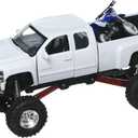 NewRay 1:32 Xtreme Off-Road - Chevrolet Silverado 2500HD (White) with Yamaha YZ 125