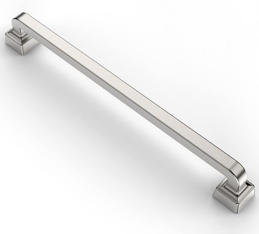 Asidrama 10 Pack 7.5 Inch(192mm) Brushed Satin Nickel Kitchen Cabinet Handles, Cabinet Pulls Kitchen Cabinet Hardware for Cupboard Drawer Pulls