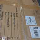 3 Step Lightweight Aluminum Folding Ladder, Portable Step Stool with Wide Anti-Slip Pedals, 330 lbs Capacity for Home,Cleaning TasksWhite&Woodgrain