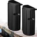 Dock Bumper Fender,Boat Dock Bumpers for Edge or Side,Marine Fender Guard,Vertical Protection,Durable Construction,Includes Mounting Hardware,2 Pack-Black