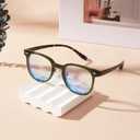 AMBEYE TR90 Blue Light Blocking Glasses - 99% Bluelight Filtering Clear Lens Anti Fatigue UV Protection for Computer/Phone/TV Screens (Green)