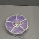 Snack Rotator Container Reusable Snack Box with 5 Compartment Dispenser and Lid, Color Matching Opening Lid, BPA and PVC Free, for Home, School, Travel (1 Pack- Purple)