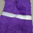 Queenmore Dog Winter Coat, Cold Weather Fleece Jacket for Dogs, Waterproof Reflective Reversible, for Small, Medium and Large Dogs (Purple, M)