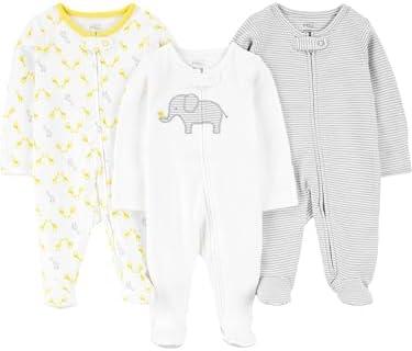 Simple Joys by Carter's Baby 3-Pack Neutral Sleep and Play, New Born
