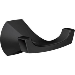 Moen MY8703BL Lindor Matte Black Double Robe Hook Matte Black