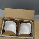 LE TAUCI Soup Bowls with Handles, 20 oz French Onion Soup Crocks, Soup Bowl Oven Safe for Chili, Beef Stew, Ceramic Bowl Set - 5.5 Inch, Set of 4, Arctic White