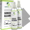 Green Oak Screen Cleaner Professional Screen Cleaner Spray - Best for LCD & LED TV, Tablet, Computer Monitor, Phone - Safely Cleans Fingerprints, Dust, Oil (8oz 2-Pack)
