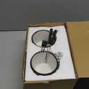 Dicunoy Set of 2 Fondue Mugs with Forks, Ceramic Personal Chocolate Melting Cup for Cheese, Individual Ceramic Butter Warmers Pot, Tealight Candle Mini Simmer Mug for Caramel, Tapas