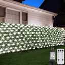 ZAIYW 600 LED 20x6.6Ft Net Lights Outdoor Mesh Lights with Remote Timer Plug in, Clear Wire Large Christmas Net Lights for Bushes Garden Shrubs Xmas Wedding Decor (Cool White)