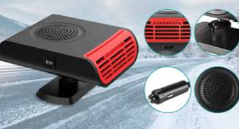 Tujoe 2 Pcs Portable Car Heater Defroster 2 in 1 Fast Heating Cooling Windshield Defrost Defogger with Cigarette Lighter Plug 12v 150w Auto Heater Fan with 360 Degree Adjustable Base for Truck Trailer Pack of 3