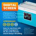 PhysioNatural Cold Therapy Ice Machine for Knee Surgery Recovery Programmable Continuous Cryotherapy System with Adjustable Knee Pad for Post-Op Swelling, Sprains & Injuries