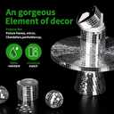 LONGKING 7092 Pieces Self-Adhesive Mirror Tiles, Square Mirror Stickers Mosaic Tiles, Glass DIY Craft Decoration, Disco Ball Tiles(Silver), 7092 PCS