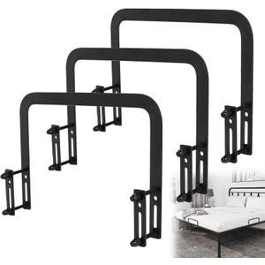 Mattress Retainer Bar Keep Mattress Stopper from Sliding,Non Slip Bed Slide Stopper to Prevent Sliding Holder in Place Gripper Gaskets for Metal Bed Frame - 3 PCS
