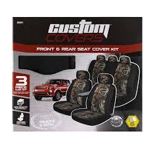 Custom Accessories 3 Pc Truck And SUV Seat Cover Kit - Camouflage