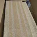 Bullnose Stair Treads Non Slip 9.5" x 32", 14 Pcs Carpet Stair Treads for Wooden Steps Indoor with Edge Protection, Reusable Peel and Stick TPU Backing Stair Runner Rugs - Line Pattern Beige