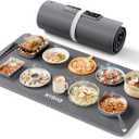DIGIX Food Warming Mat Extra Large, XXL 36"x16", Warming Mat For Food, Food Warmer Chafing Dishes, Portable Food Warmers Trays for Parties Buffet, 4 Level Temp, 3 Timer Settings, Grey