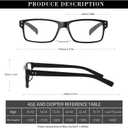 NORPERWIS Reading Glasses 6 Pairs Quality Readers Spring Hinge Glasses for Reading for Men and Women (6 Pack Mix Color -1, 2.00)