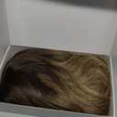 Long Ombre Blonde Wigs for Women 26 inch Long Wavy Middle Part Wig Ombre Blonde Wigs Upgraded Protein Fiber Hair Replacement Wig Cosplay Costume Halloween Wig(26'' Brown Ombre Blonde)