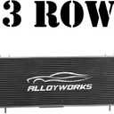 ALLOYWORKS 3 Row All Aluminum Radiator For 1991-2001 Jeep Cherokee XJ / 1991-1992 Comanche 4.0L I4 /I6