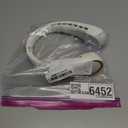 FrSara Neck Fan, Portable Personal Fan Strong Wind, 5200mAh, Air Volume,360 Cooling, No Hair Twisting, Air Volume On 2 Sides, Non-Slip, Quick Charge, Long Use Time, Birthday Gift for Women, Dad, Men (White)