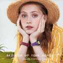 SNBLK Floral Engraved Bands Compatible with Samsung Galaxy Watch 8 Band 40mm 44mm/Galaxy Watch 8 Classic Band 46mm, 6Pack Flower Soft Silicone Sport Replacement Strap for Samsung Watch Bands Women Men