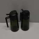 TrendPlain - Original 16oz/ 470ml Olive Oil Dispenser Bottle for Kitchen Gadgets and Air Fryer Accessories - Olive Oil Sprayer for Cooking w/ Stickers - 2 Black