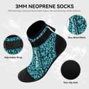 XUKER Water Socks Neoprene Socks, 3mm Glue Blind Stitch Sand Beach Volleyball Wetsuit Socks Water Booties for Diving