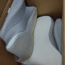 Cervical Neck Pillow, Memory Foam Pillows for Neck, 2 Heights Ergonomic Pillow,White, 25"×14"×3.54/4.73"