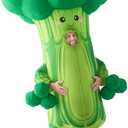 Spooktacular Creations Halloween Inflatable Costume Adult, Full Body Broccoli Blow Up Costume, Funny Green Inflatable Suit for Halloween Cosplay Parties, Large(67In)