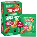 Emerald Nuts Cashews and Almonds with Dried Cranberries 7 Ct (1-Pack) | 100-Calorie Individual Packs of Nut Blend and Dried Fruit | Kosher Certified, Non-GMO, Contains No Artificial Preservatives, Flavors or Synthetic Colors (EXP 06/25/26)