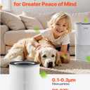 VEVOR Air Purifier Replacement Filter, H13, 3-in-1 Compact & Lightweight Replacement Filter with Durable PP Pre-Filter, Easy-to-Grab Purifier Filter with Activated Carbon, Fit for Cylindrical Purifier