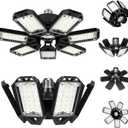 Aoretic LED Garage Lights Bulb 2 Pack 200W 20000LM 6500K Led Shop Light with 7 Plus 1 Deformable Panels Basement Barn Ceiling Lights for E26/E27
