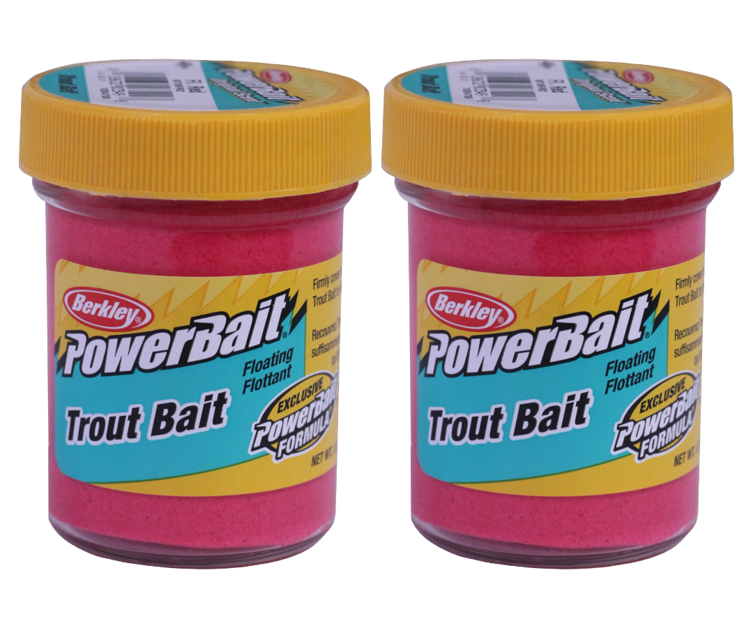 Berkley PowerBait Trout Bait - Fluorescent Red , 2 Packs