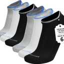 Mens & Boys Ankle Socks Cotton Warm Elastic Casual Lightweight Moisture Wicking Anti Odor | 3 & 6 Pairs, Size: 8-10