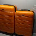 Travel Select Snowcreek Hardside Expandable Spinner Luggage Set w/USB Port, Tangerine, 2-Piece