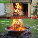40" Fire Tongs Fire Pit Tongs Set, Stainless Steel Fireplace Tongs Log Grabber Suitable for Outdoor Fireset Fire Pit Bonfire Camp Fire Backyard Deck Indoor Fireplace Tools