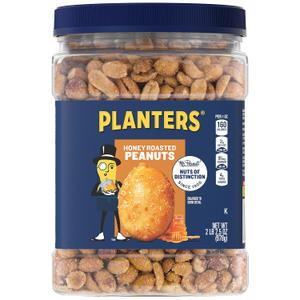 PLANTERS Honey Roasted Peanuts (2.16 lb Container) 6PK (EXP 10/01/26)