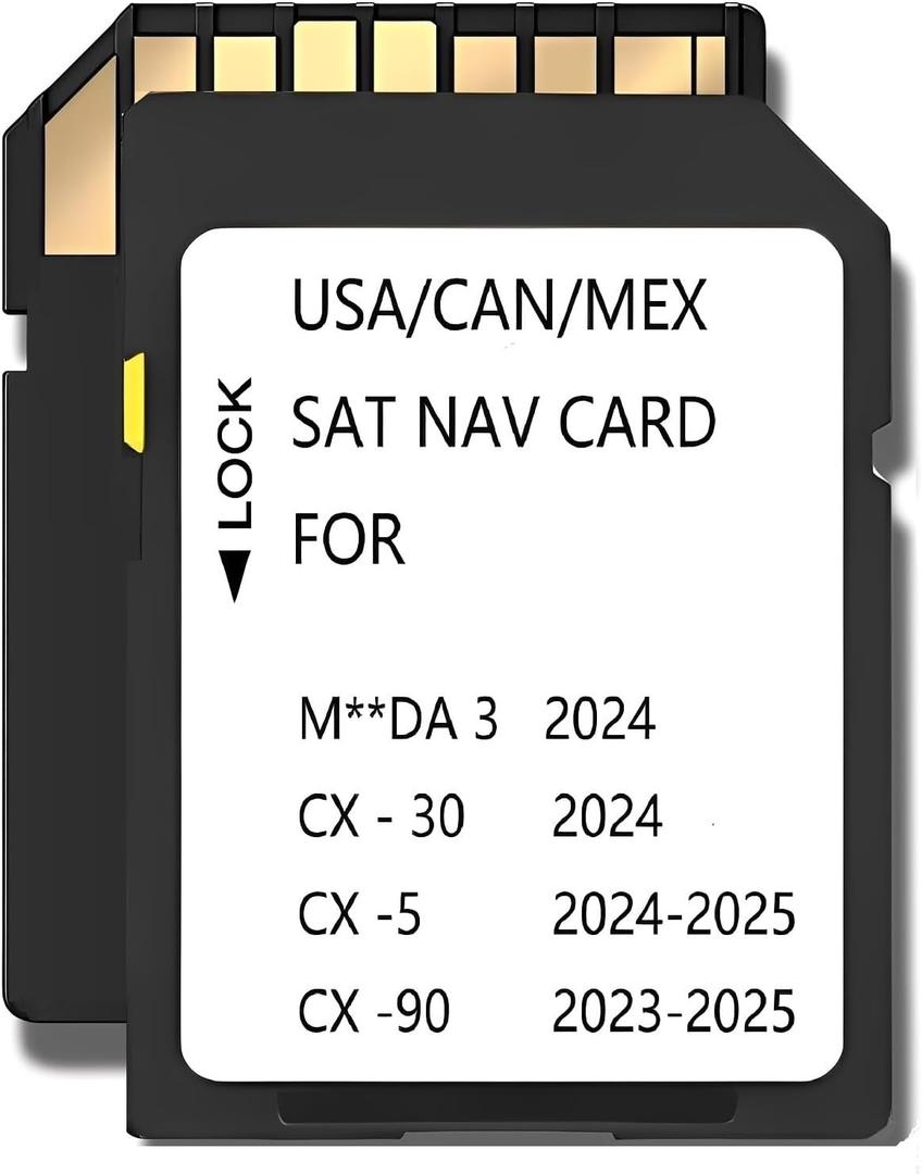2025 Latest Navigation Memory sd Card Compatible with Maz*da 3(2024), Cx5(2024-2025),Cx30(2024), Cx90(2023-2025),(NAVISD2325)