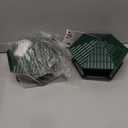Jealoeur 2 Pack Bird Feeders for Outdoors Hanging Bird Feeder Wild Birds Seed, Green BB