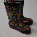 Western Chief Kids Floral Swirl Rain Boot, Black, 8