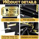 Graduation Decorations Class of 2026 Graduation Party Photo Booth Prop Black Gold Movie Background Congrats Grad Backdrop Banner for Middle High School College Party Decorations
