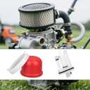 2 x 4pcs Carburetor Main Jet 592792, for Briggs & Stratton Engine with 4pcs 594281 Primer Bulbs Jet-Main Replacement for Garden Lawn Mower Equipment Small Engine Parts