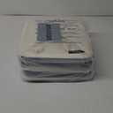 13x13 Inch Cube Storage Bins with Reinforced Bottom Cardboard, 6 Pack Large Collapsible Fabric Storage Cubes with Handles for Shelf, Closet, Toy, Laundry Organization (White&Navy Blue)